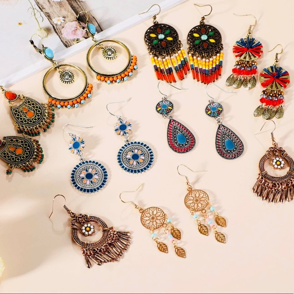 Vintage Boho Earrings - Picture 3 of 3